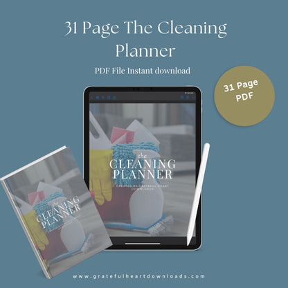 Cleaning Planner | Decluttering & Home Organization Guide | PDF