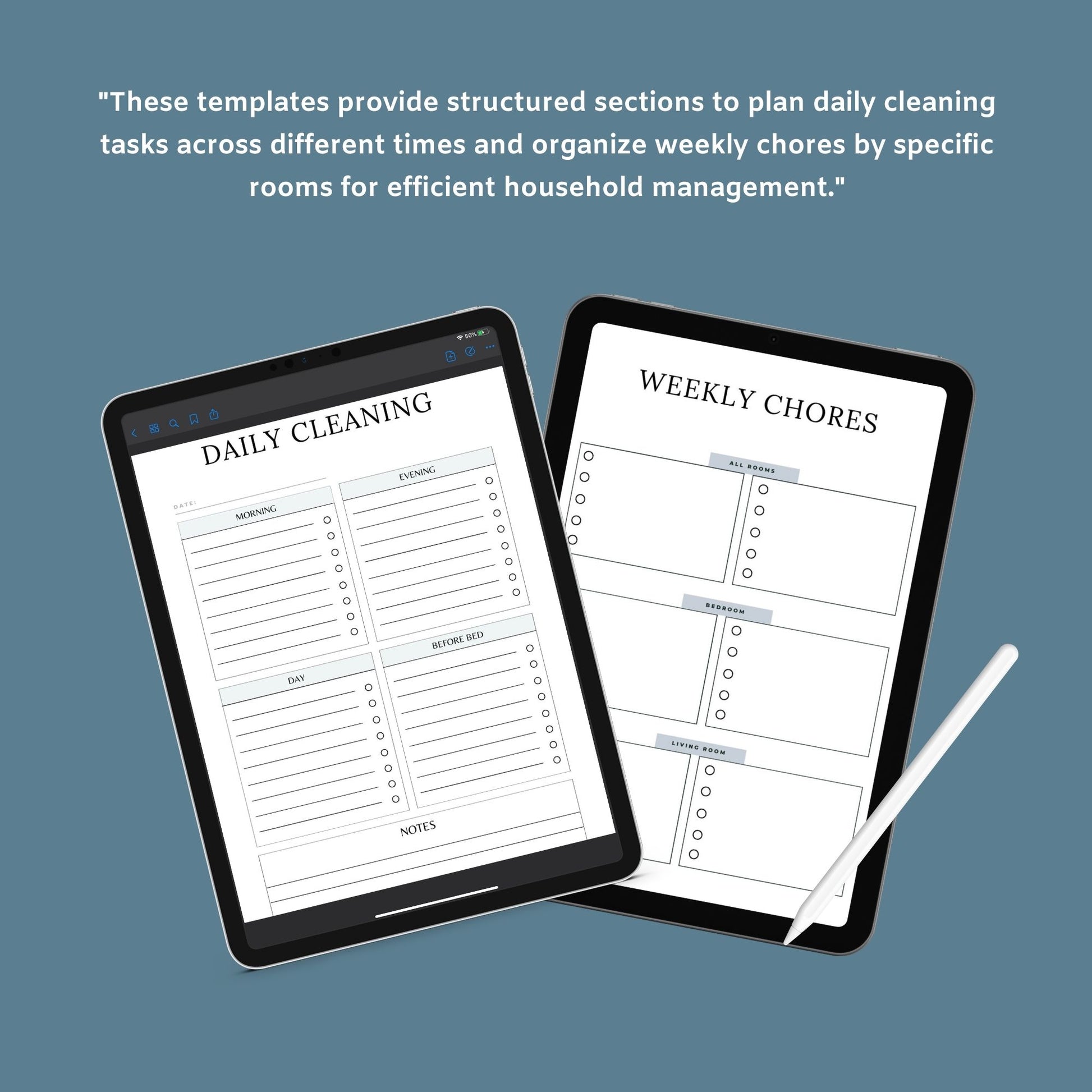 Cleaning Planner | Decluttering & Home Organization Guide | PDF