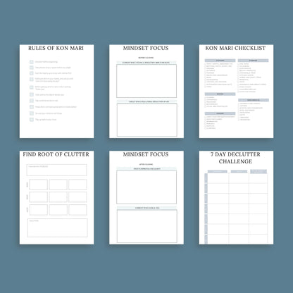 Cleaning Planner | Decluttering & Home Organization Guide | PDF