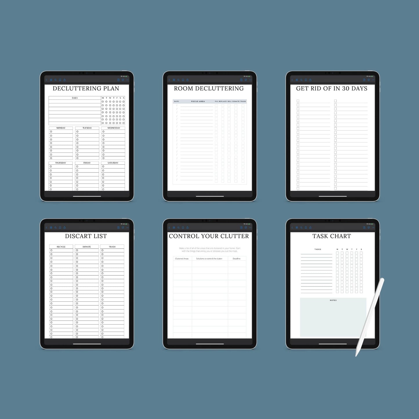 Cleaning Planner | Decluttering & Home Organization Guide | PDF