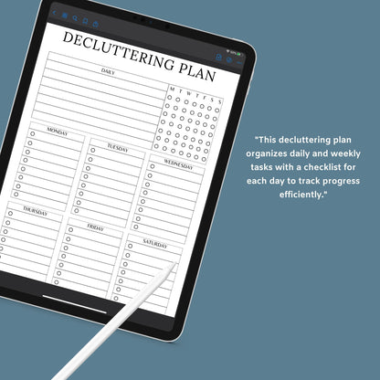 Cleaning Planner | Decluttering & Home Organization Guide | PDF