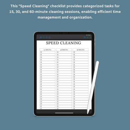 Cleaning Planner | Decluttering & Home Organization Guide | PDF