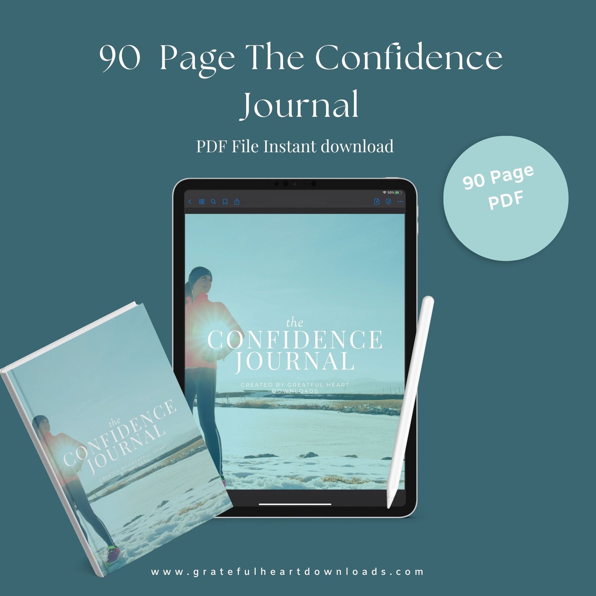 Confidence Journal | Self-Esteem & Mindset Growth Planner | PDF