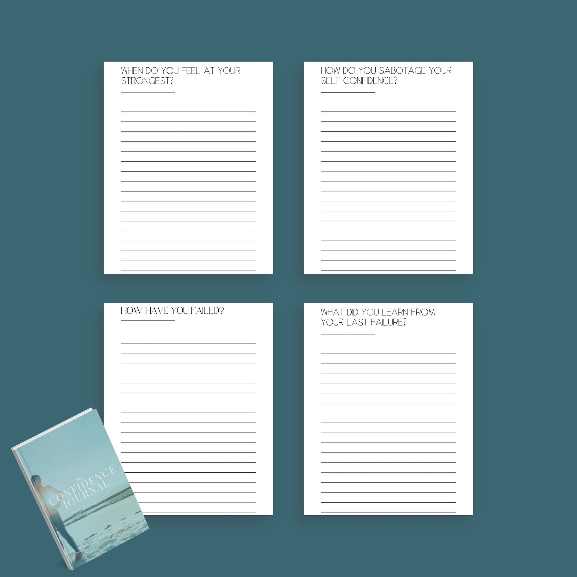 Confidence Journal | Self-Esteem & Mindset Growth Planner | PDF