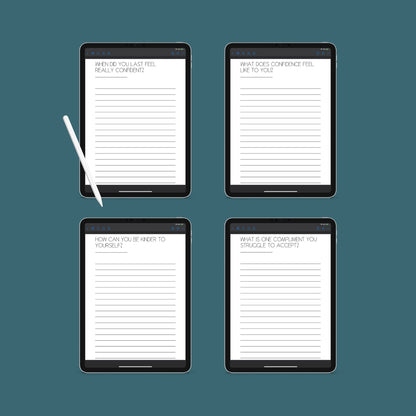 Confidence Journal | Self-Esteem & Mindset Growth Planner | PDF