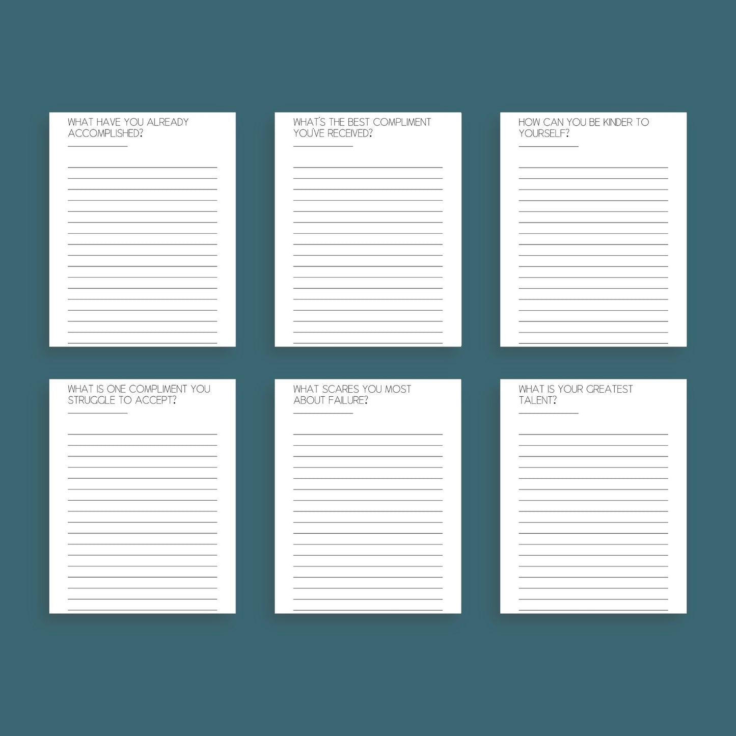 Confidence Journal | Self-Esteem & Mindset Growth Planner | PDF
