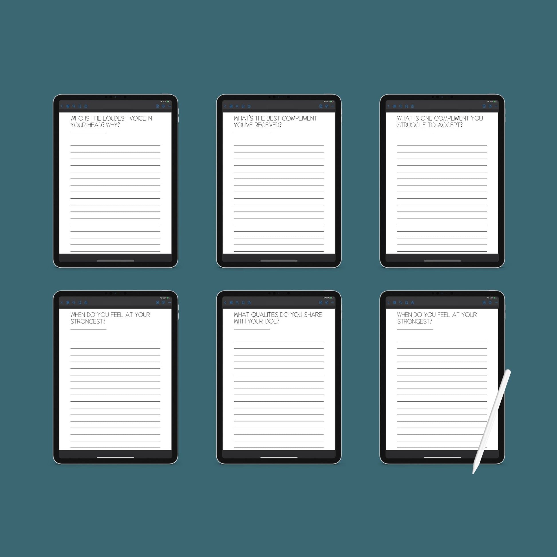 Confidence Journal | Self-Esteem & Mindset Growth Planner | PDF