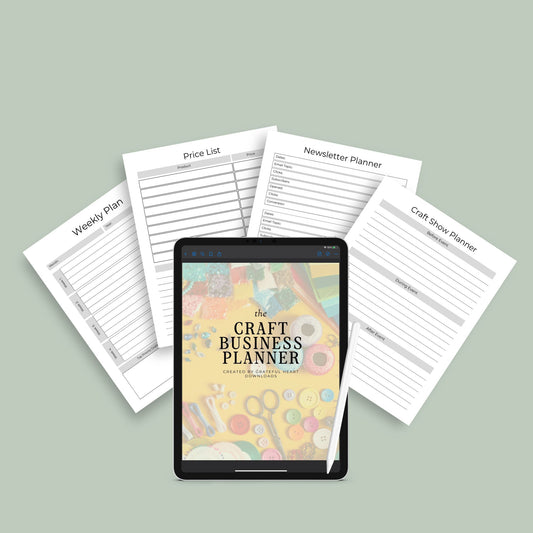 Craft Business Planner | Handmade Business Organizer | Digital PDF
