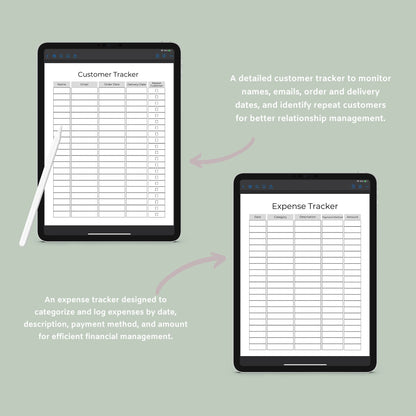 Craft Business Planner | Handmade Business Organizer | Digital PDF