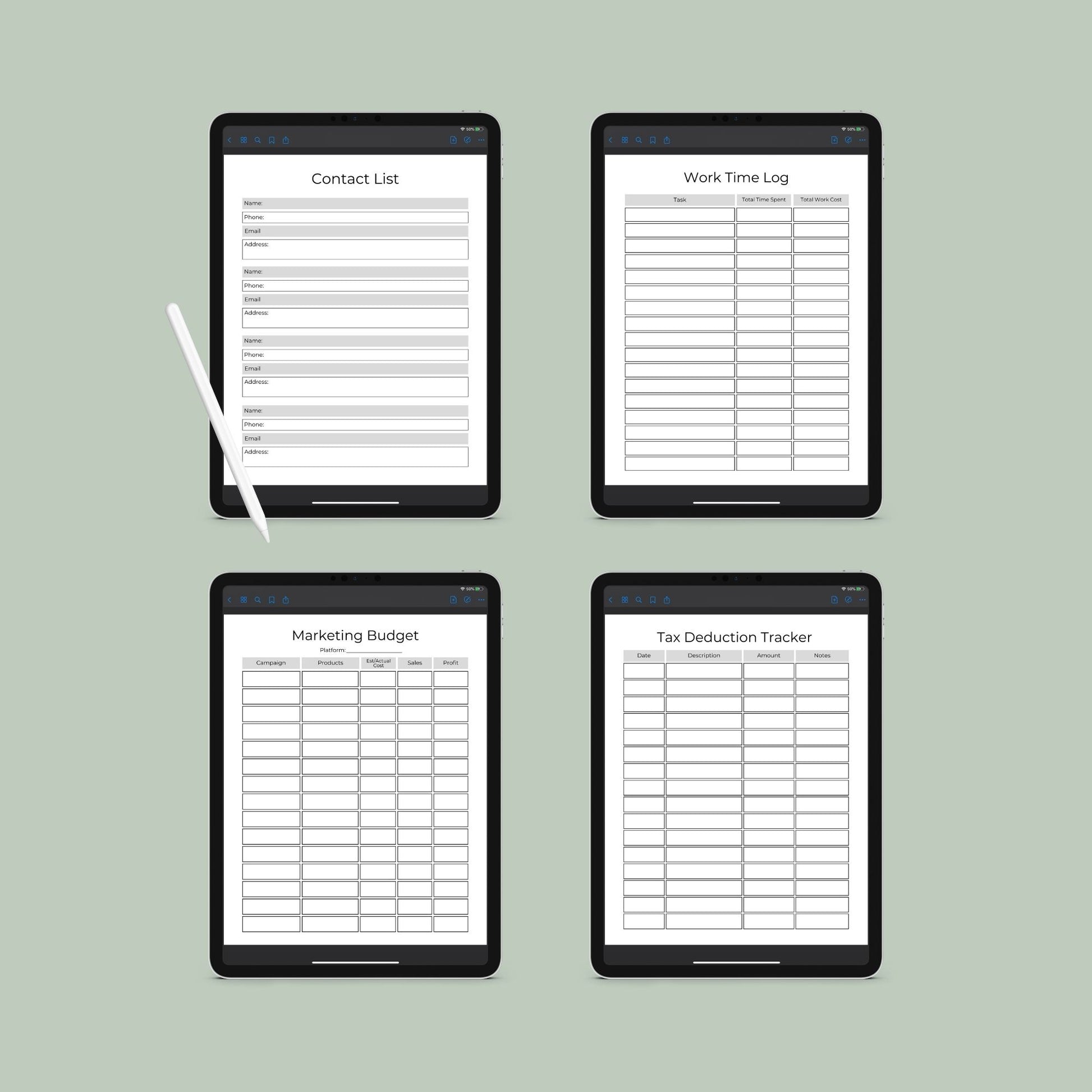Craft Business Planner | Handmade Business Organizer | Digital PDF