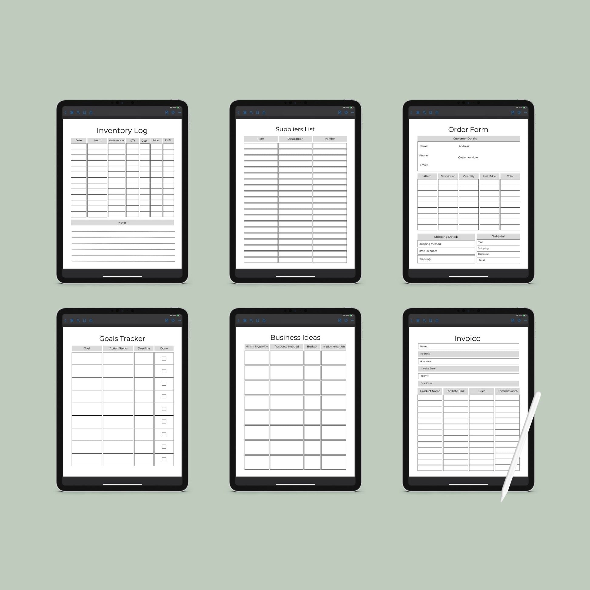 Craft Business Planner | Handmade Business Organizer | Digital PDF