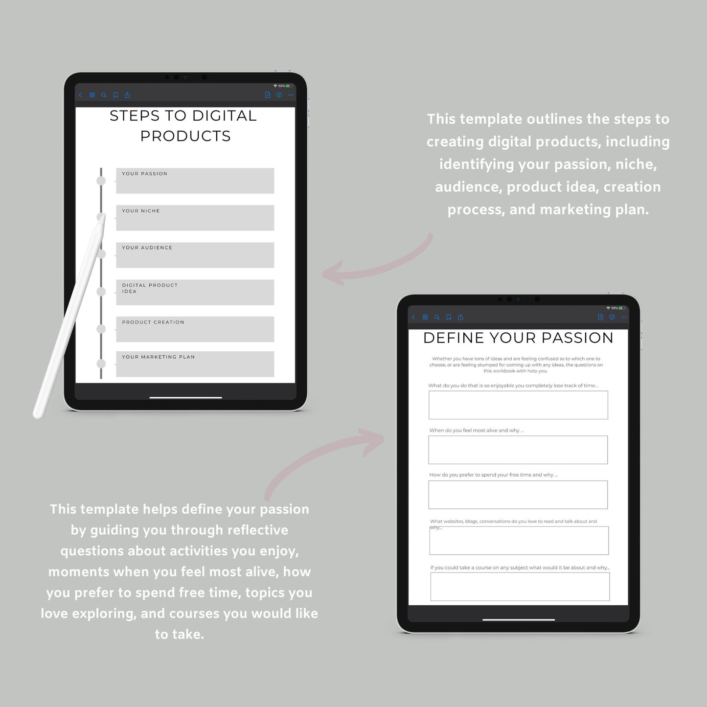 Digital Product Planner | Online Business Strategy Guide | PDF