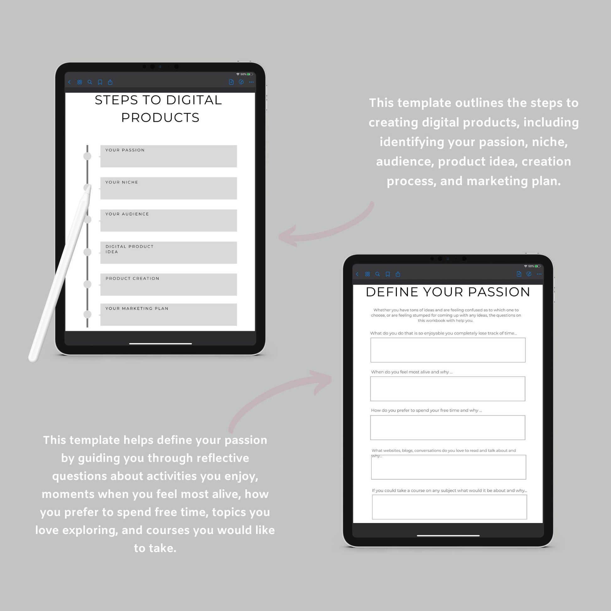 Digital Product Planner | Online Business Strategy Guide | PDF