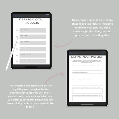 Digital Product Planner | Online Business Strategy Guide | PDF
