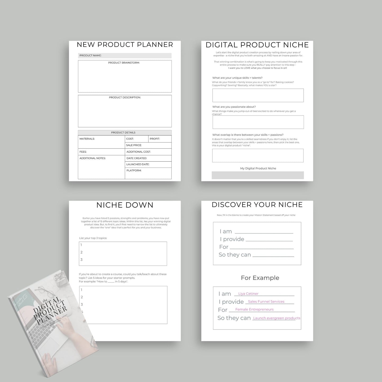 Digital Product Planner | Online Business Strategy Guide | PDF