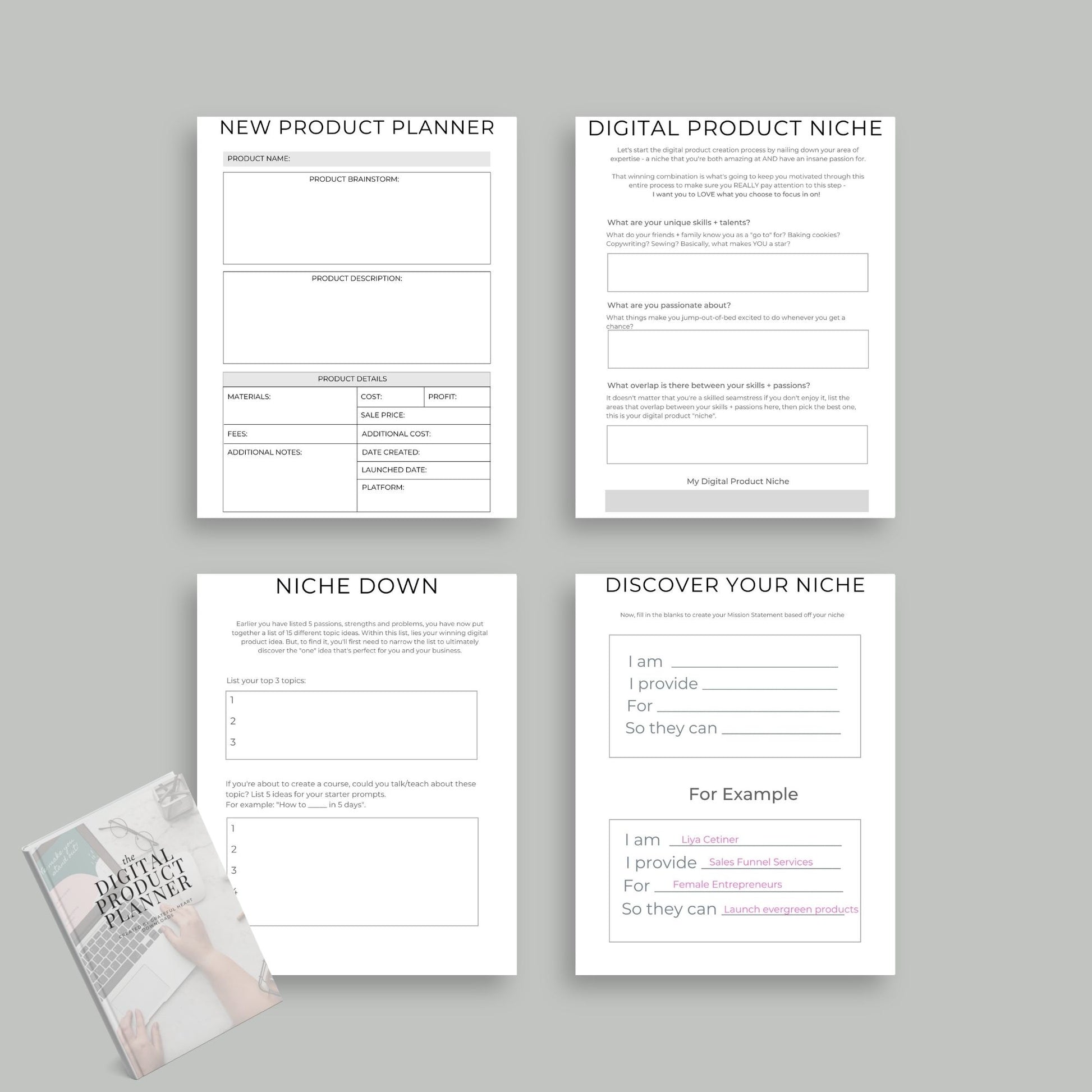 Digital Product Planner | Online Business Strategy Guide | PDF