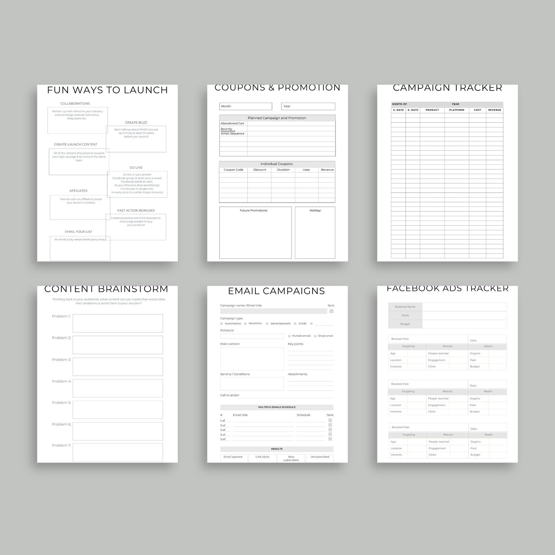 Digital Product Planner | Online Business Strategy Guide | PDF