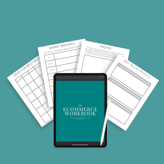 Ecommerce Workbook | Online Business Planner & Growth Guide | PDF