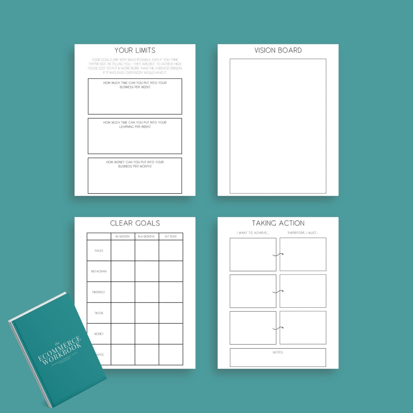 Ecommerce Workbook | Online Business Planner & Growth Guide | PDF