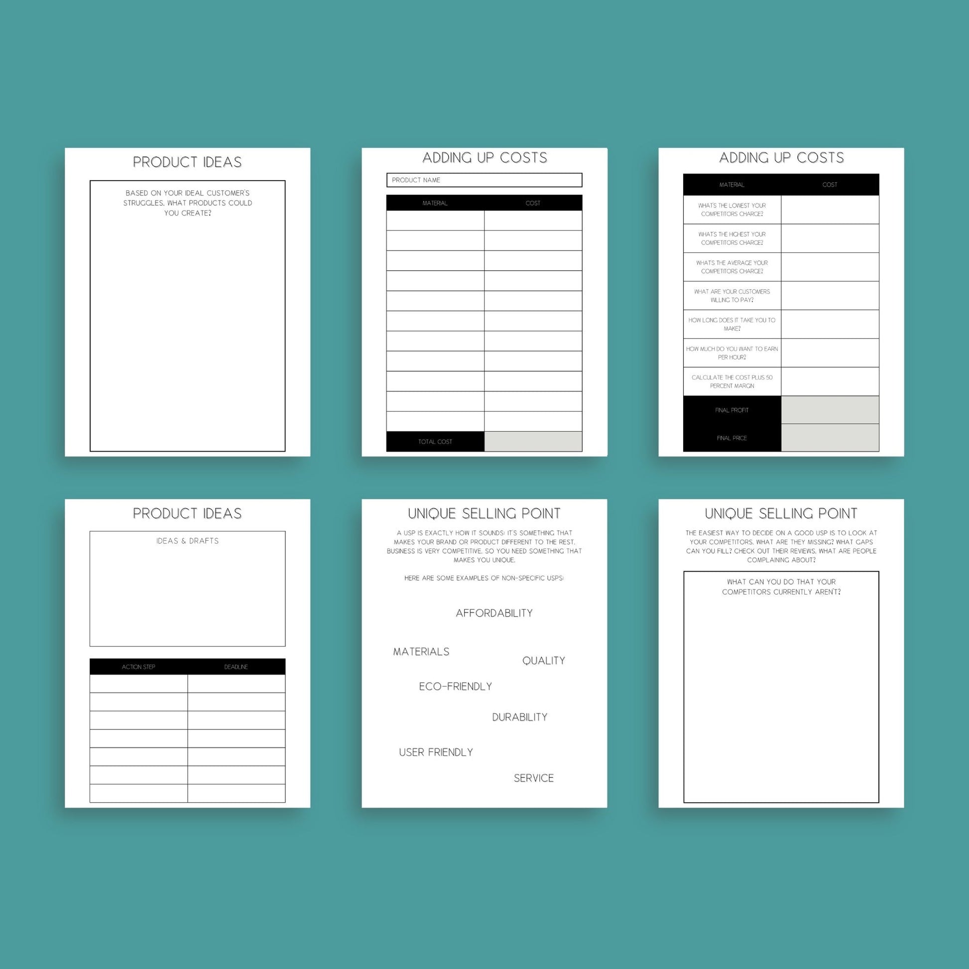 Ecommerce Workbook | Online Business Planner & Growth Guide | PDF
