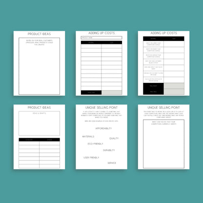 Ecommerce Workbook | Online Business Planner & Growth Guide | PDF