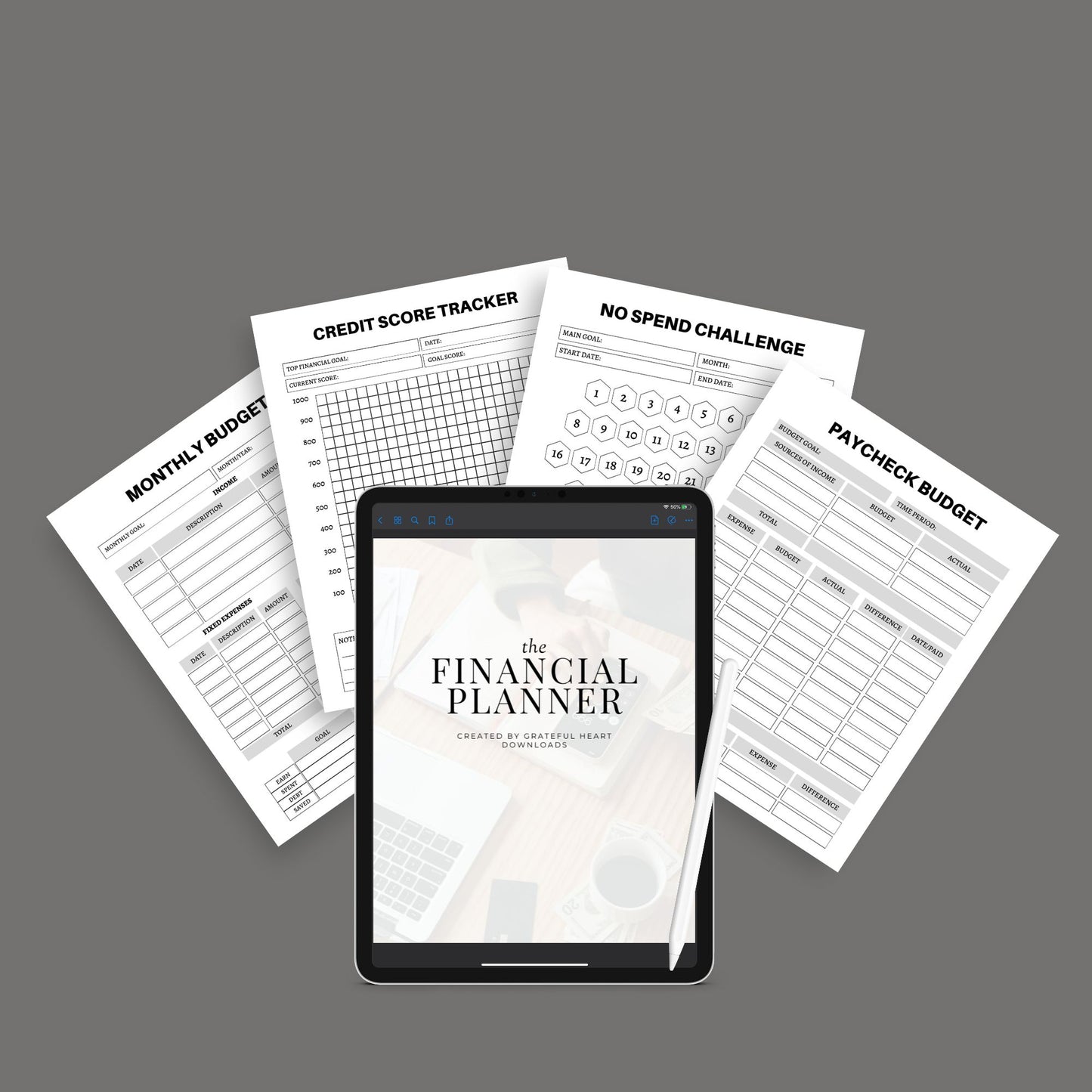 Financial Planner | Budget, Savings & Expense Tracker | PDF
