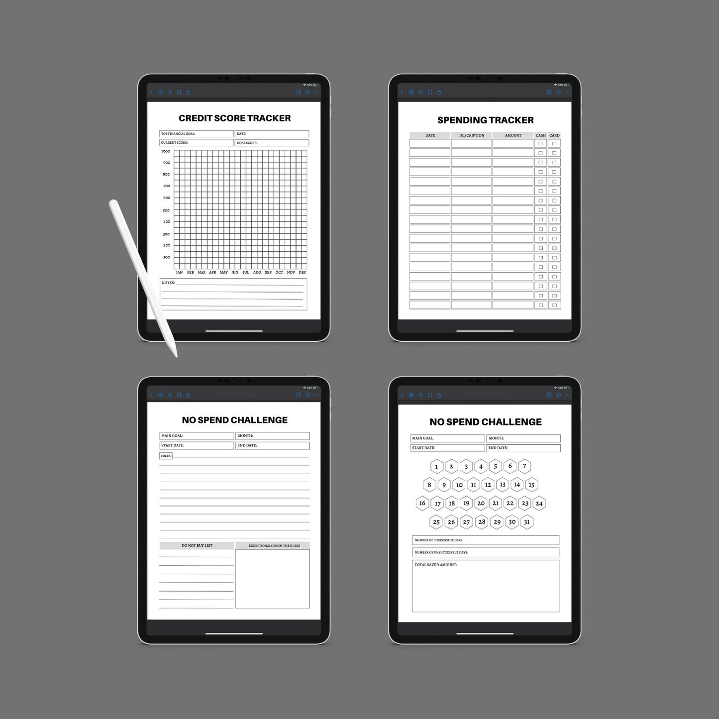 Financial Planner | Budget, Savings & Expense Tracker | PDF