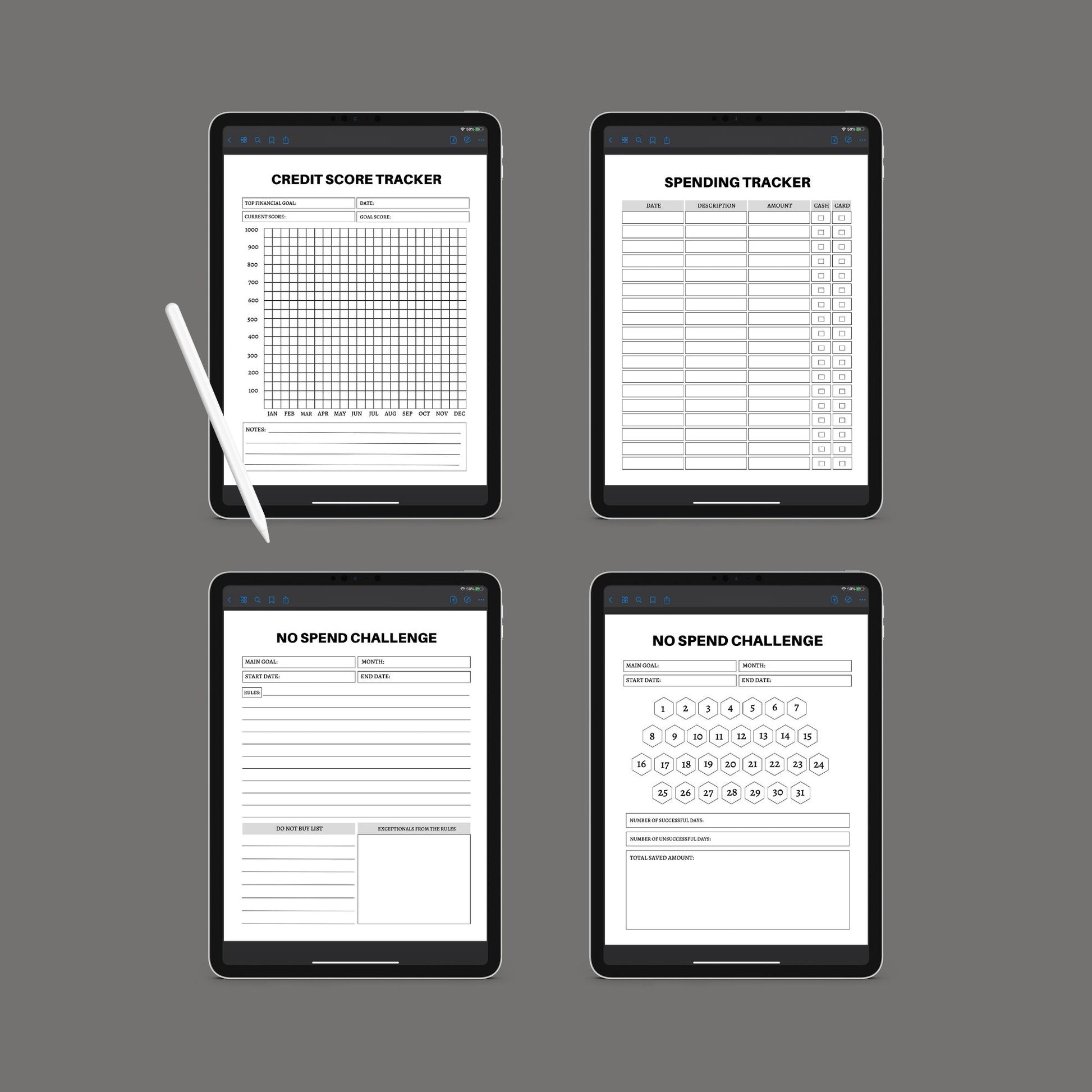 Financial Planner | Budget, Savings & Expense Tracker | PDF