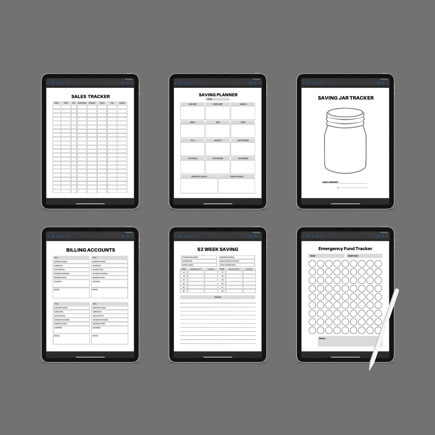 Financial Planner | Budget, Savings & Expense Tracker | PDF