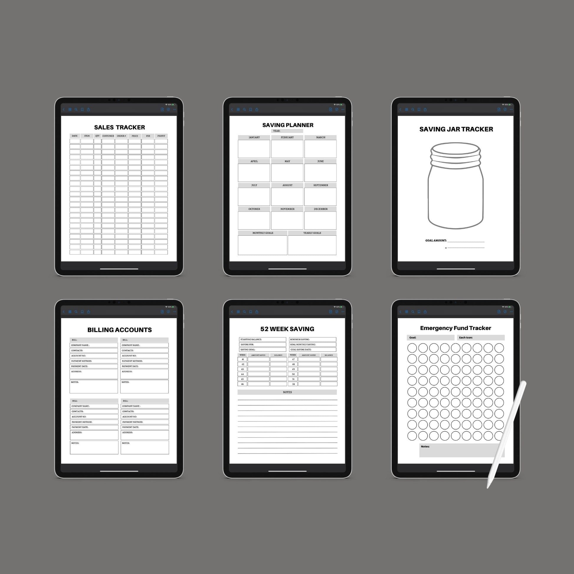Financial Planner | Budget, Savings & Expense Tracker | PDF