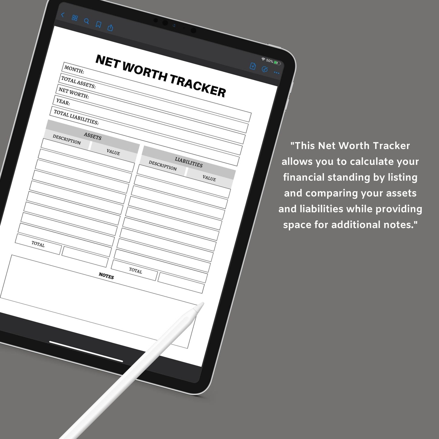 Financial Planner | Budget, Savings & Expense Tracker | PDF