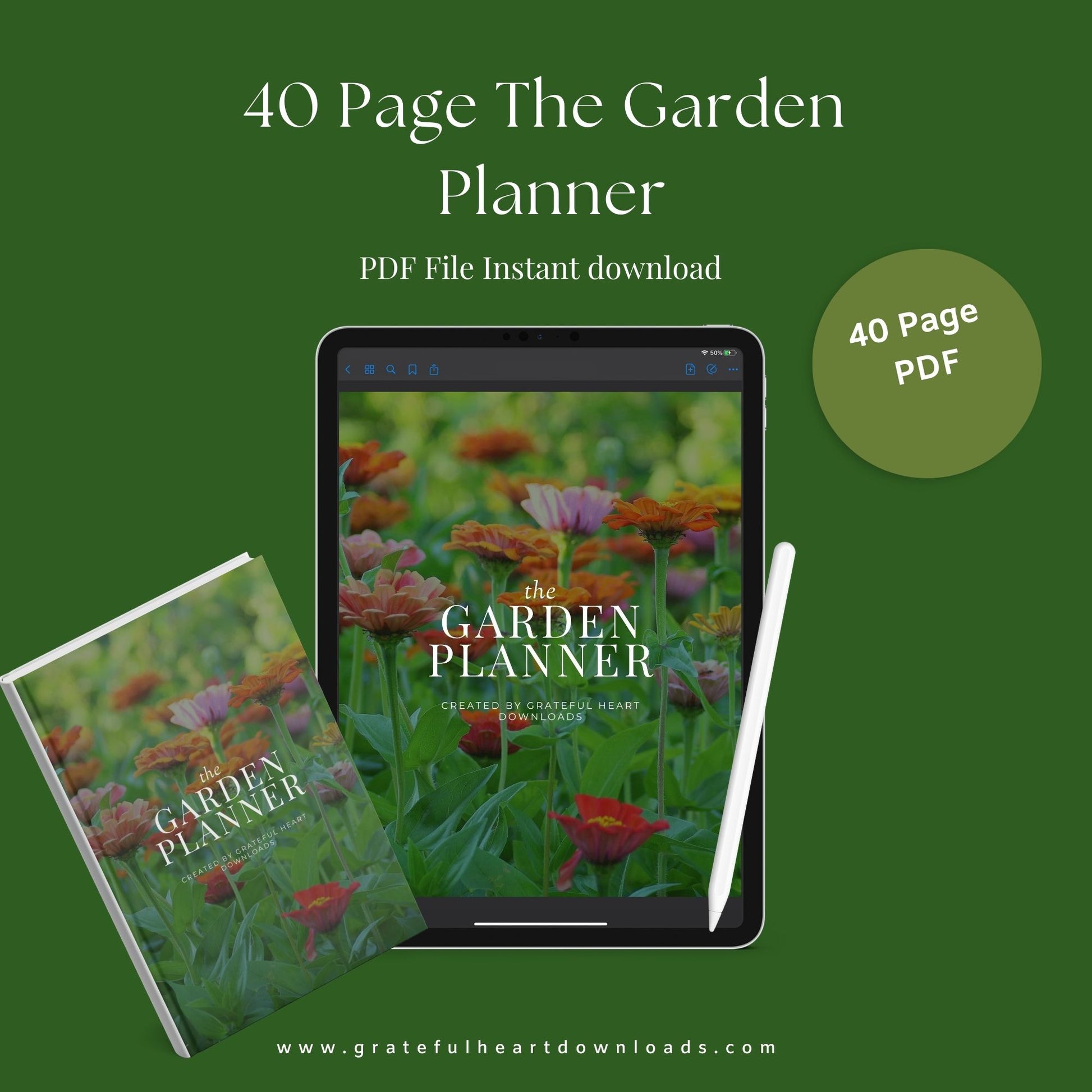 Garden Planner | Printable Gardening Organizer & Tracker | PDF