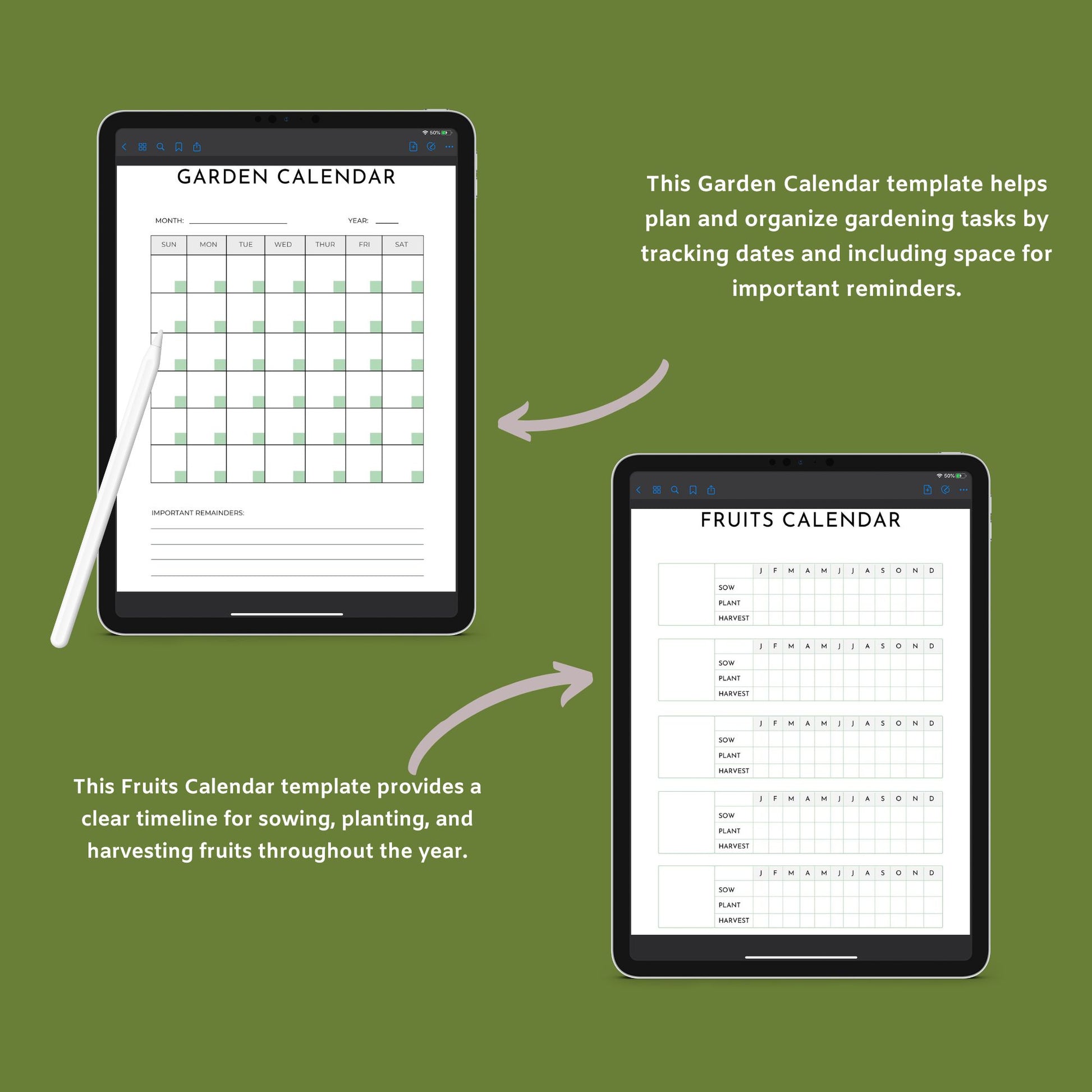 Garden Planner | Printable Gardening Organizer & Tracker | PDF