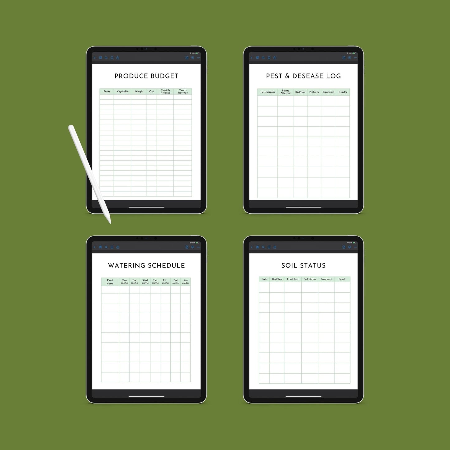 Garden Planner | Printable Gardening Organizer & Tracker | PDF