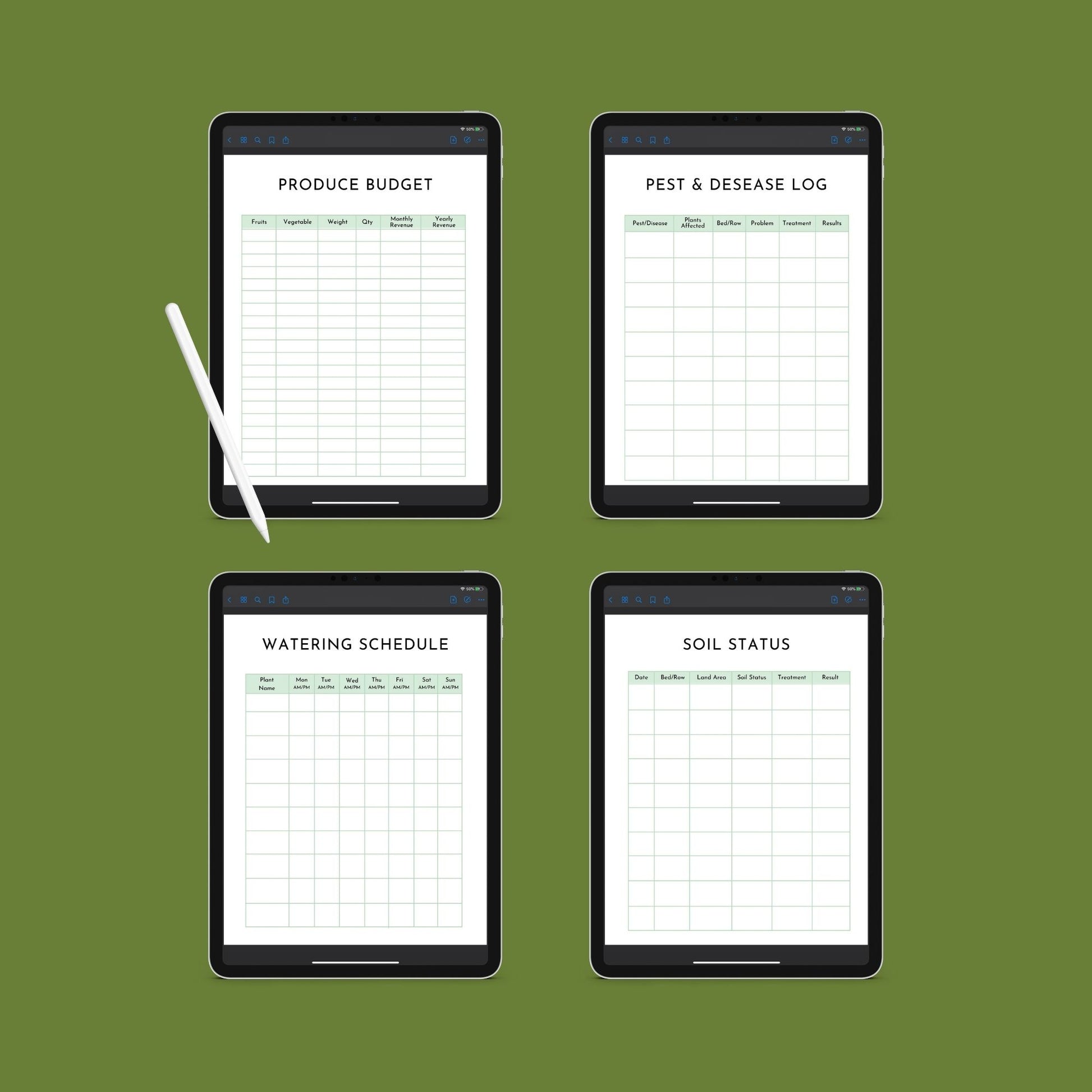 Garden Planner | Printable Gardening Organizer & Tracker | PDF