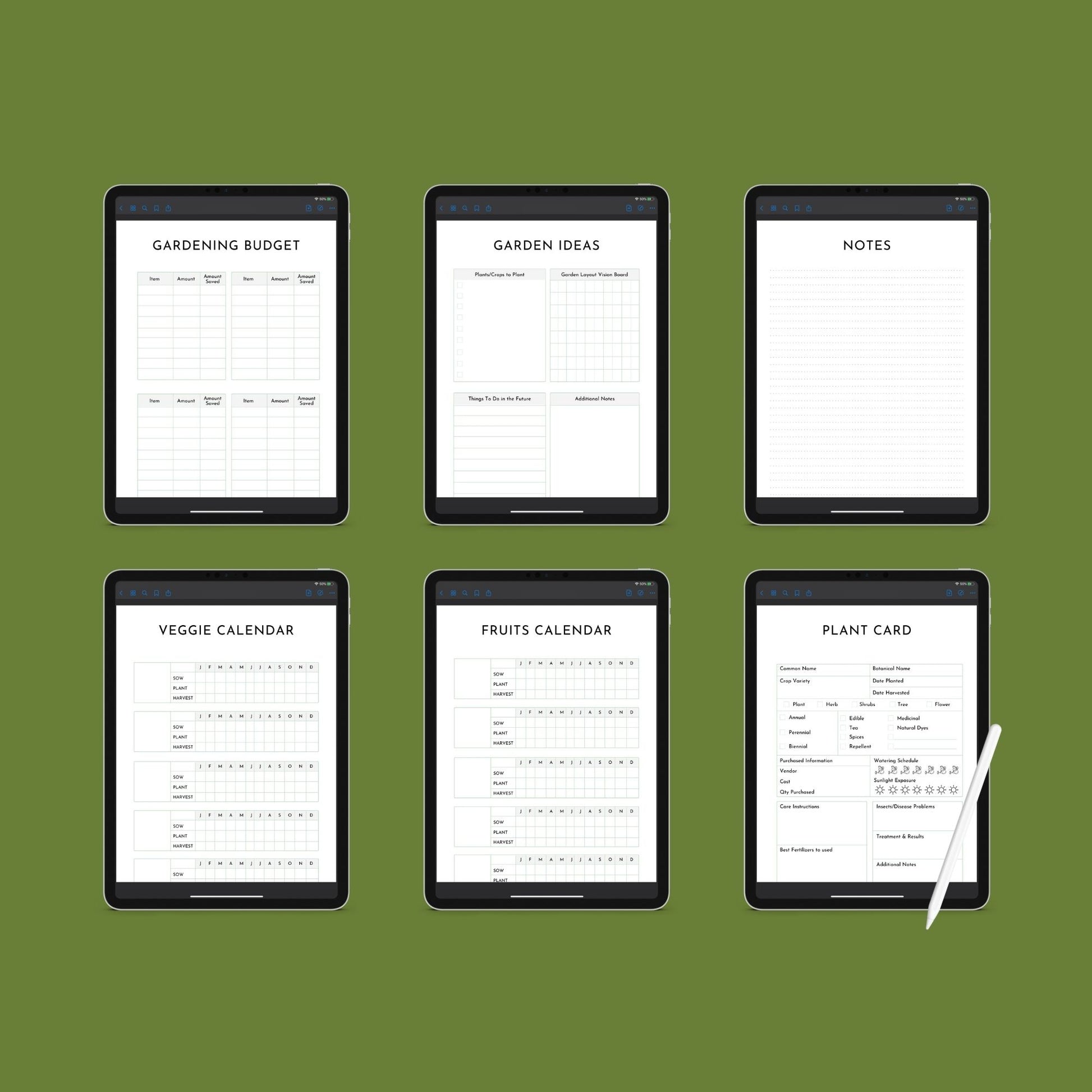 Garden Planner | Printable Gardening Organizer & Tracker | PDF