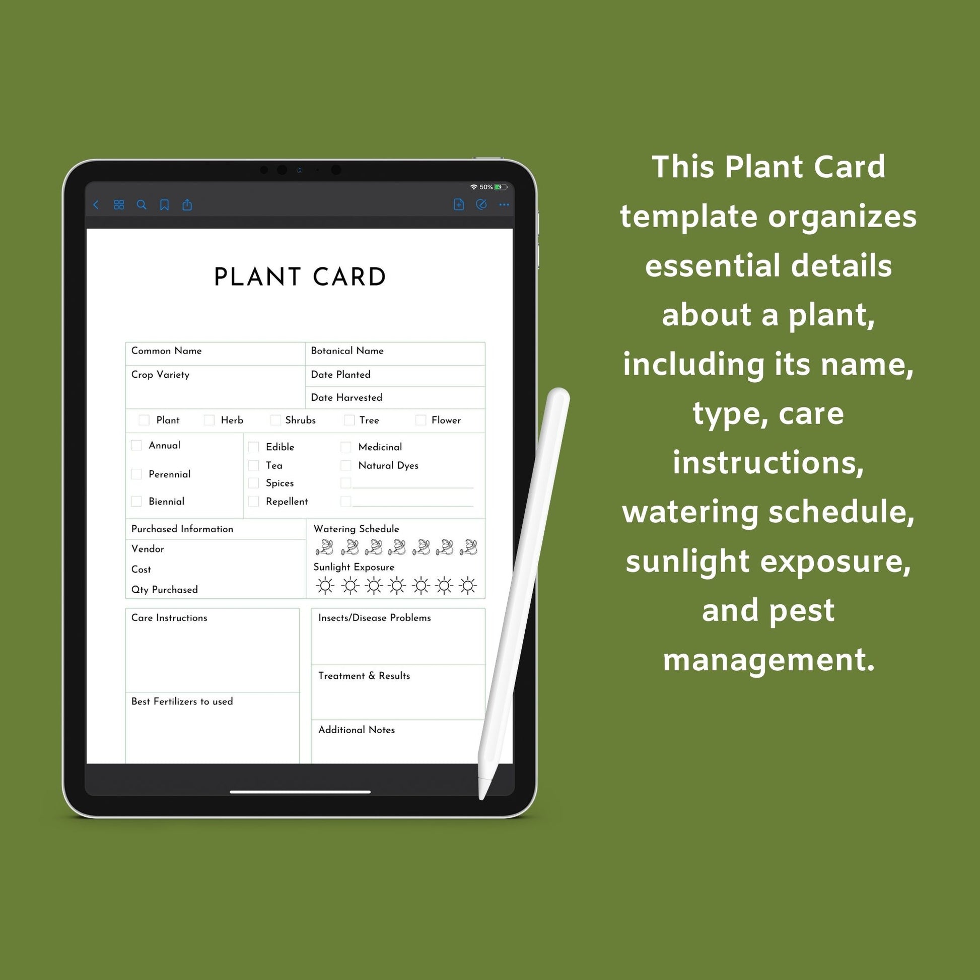 Garden Planner | Printable Gardening Organizer & Tracker | PDF