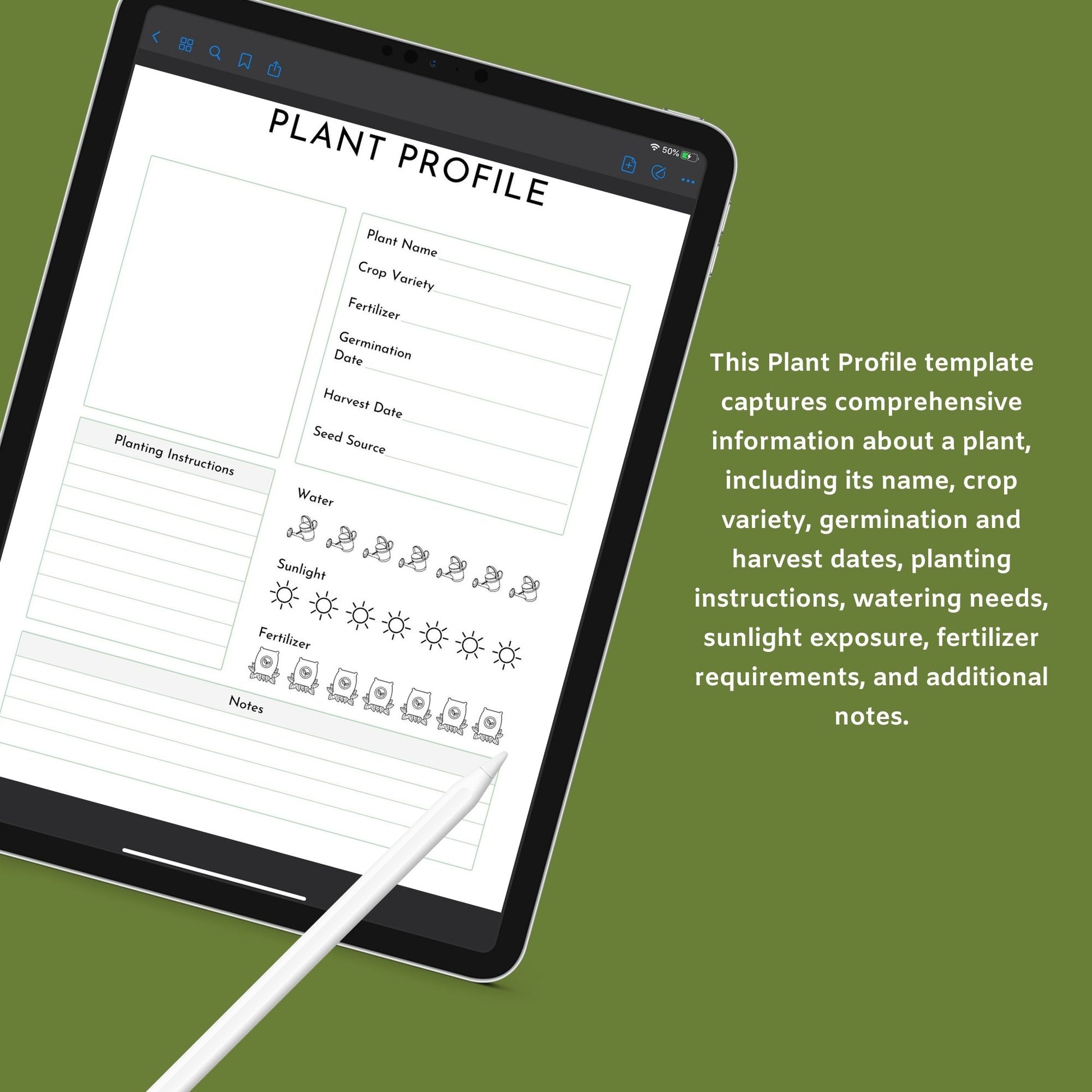 Garden Planner | Printable Gardening Organizer & Tracker | PDF