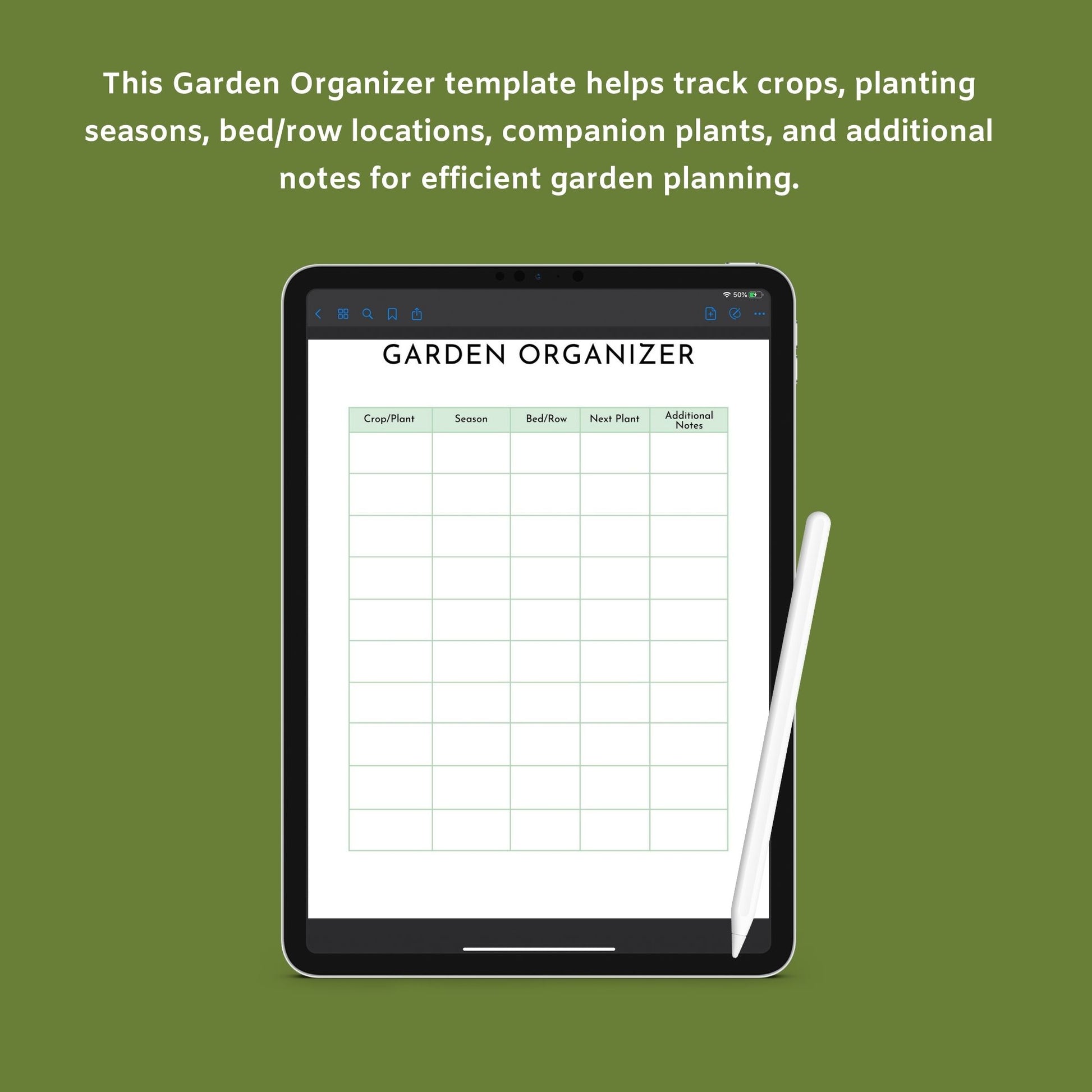 Garden Planner | Printable Gardening Organizer & Tracker | PDF
