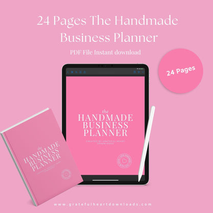 Handmade Business Planner | Etsy & Small Business Organizer | PDF"