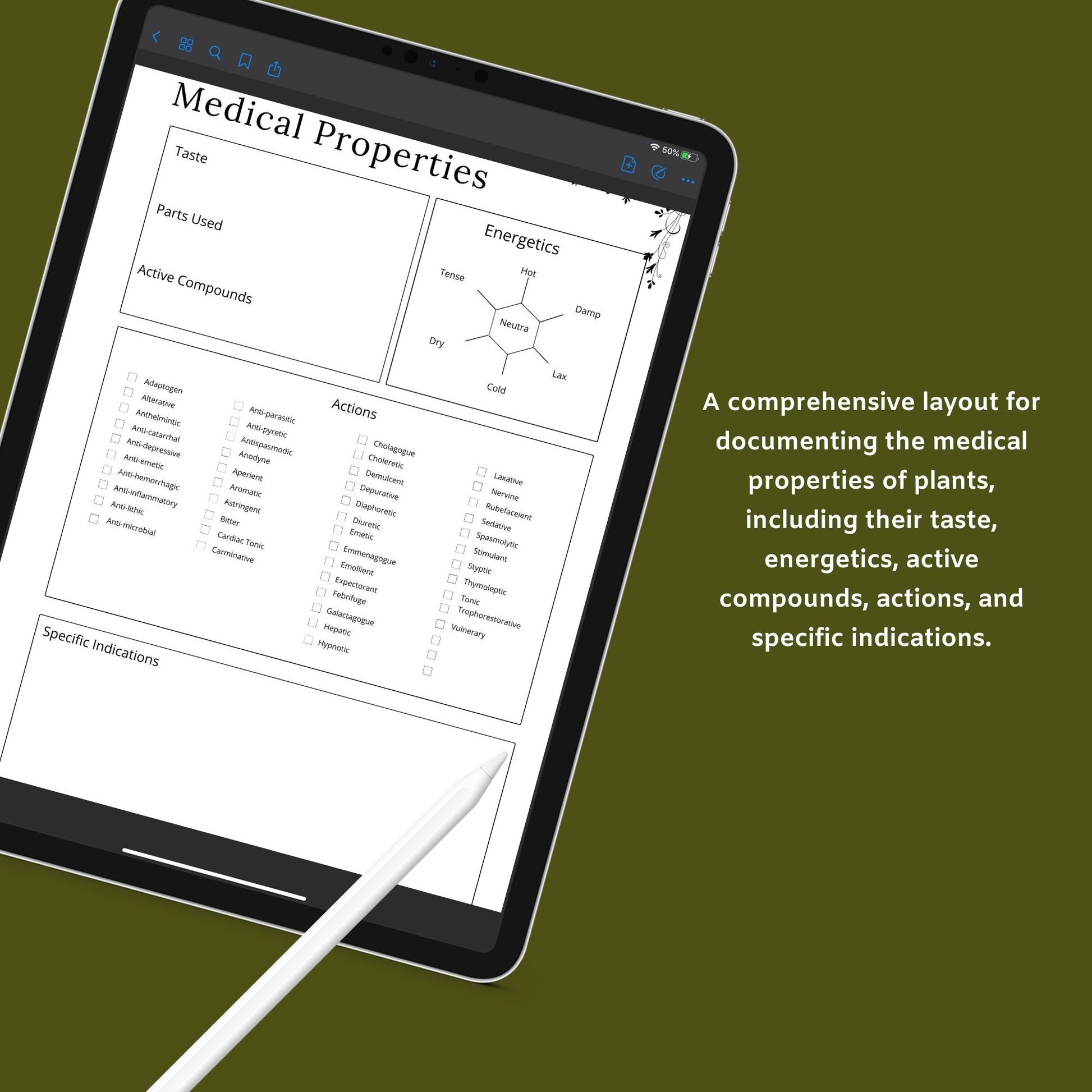 Herbal Planner | Herbalism, Essential Oils & Apothecary Guide | PDF