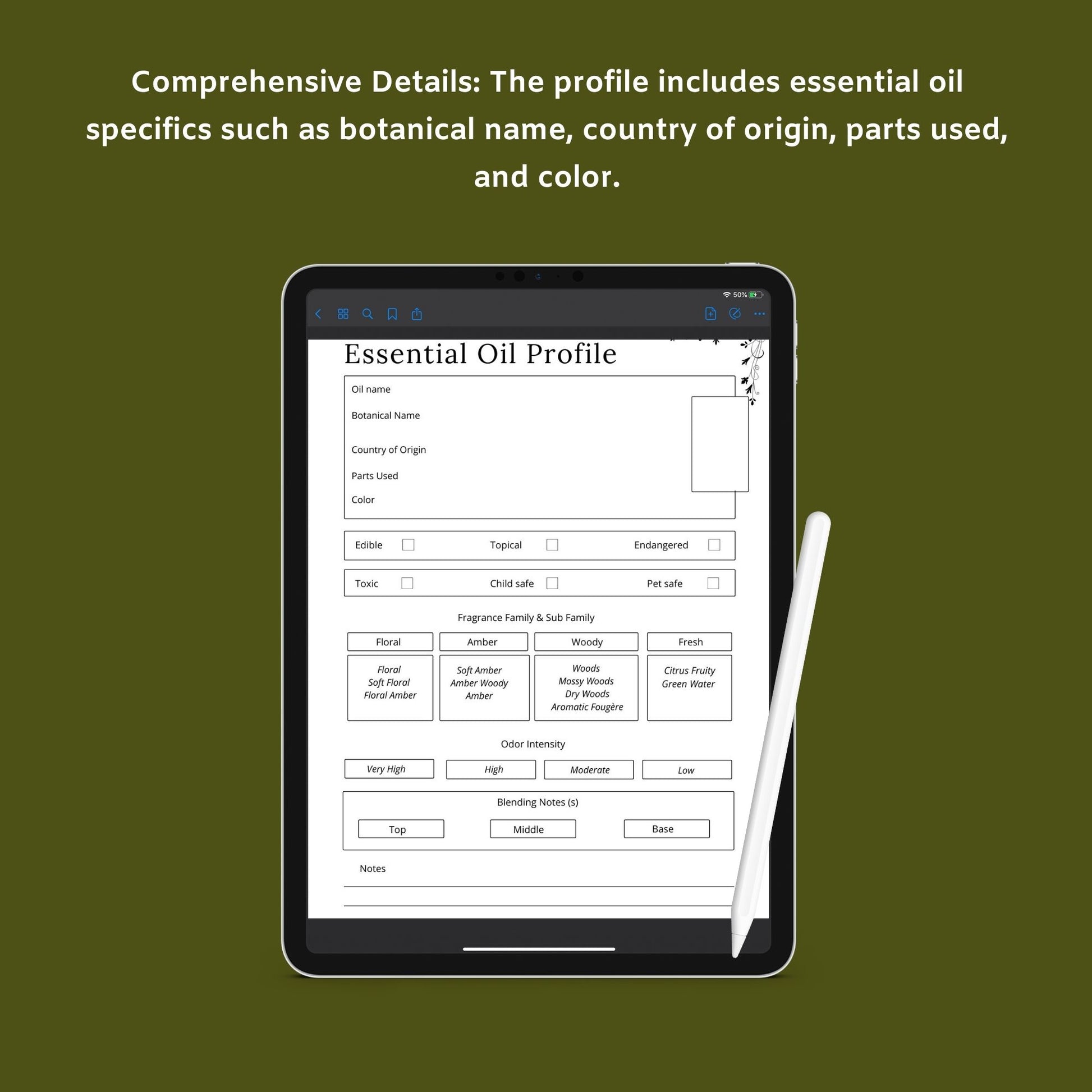 Herbal Planner | Herbalism, Essential Oils & Apothecary Guide | PDF