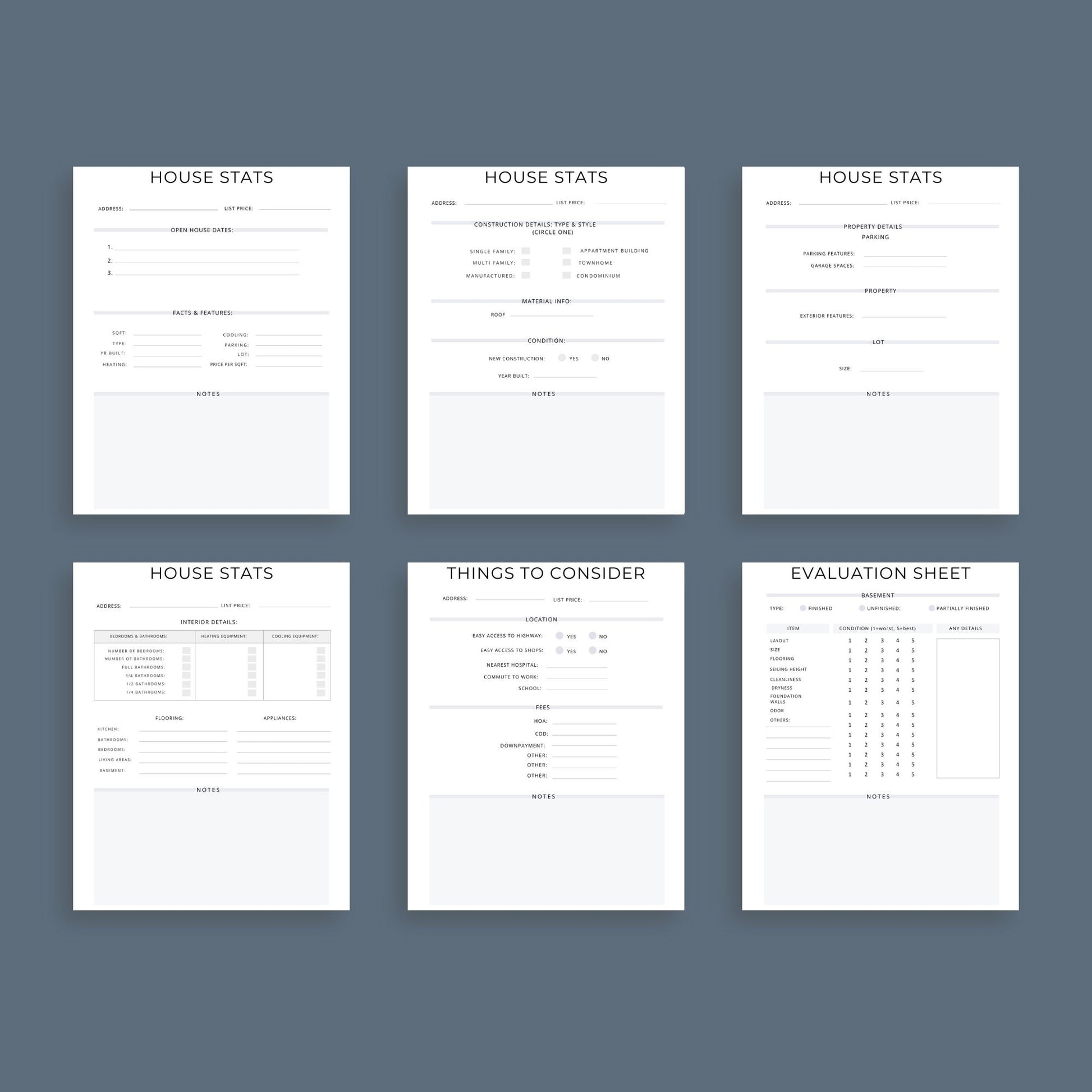 Home Buying Planner | Real Estate Checklist & Budget Guide | PDF