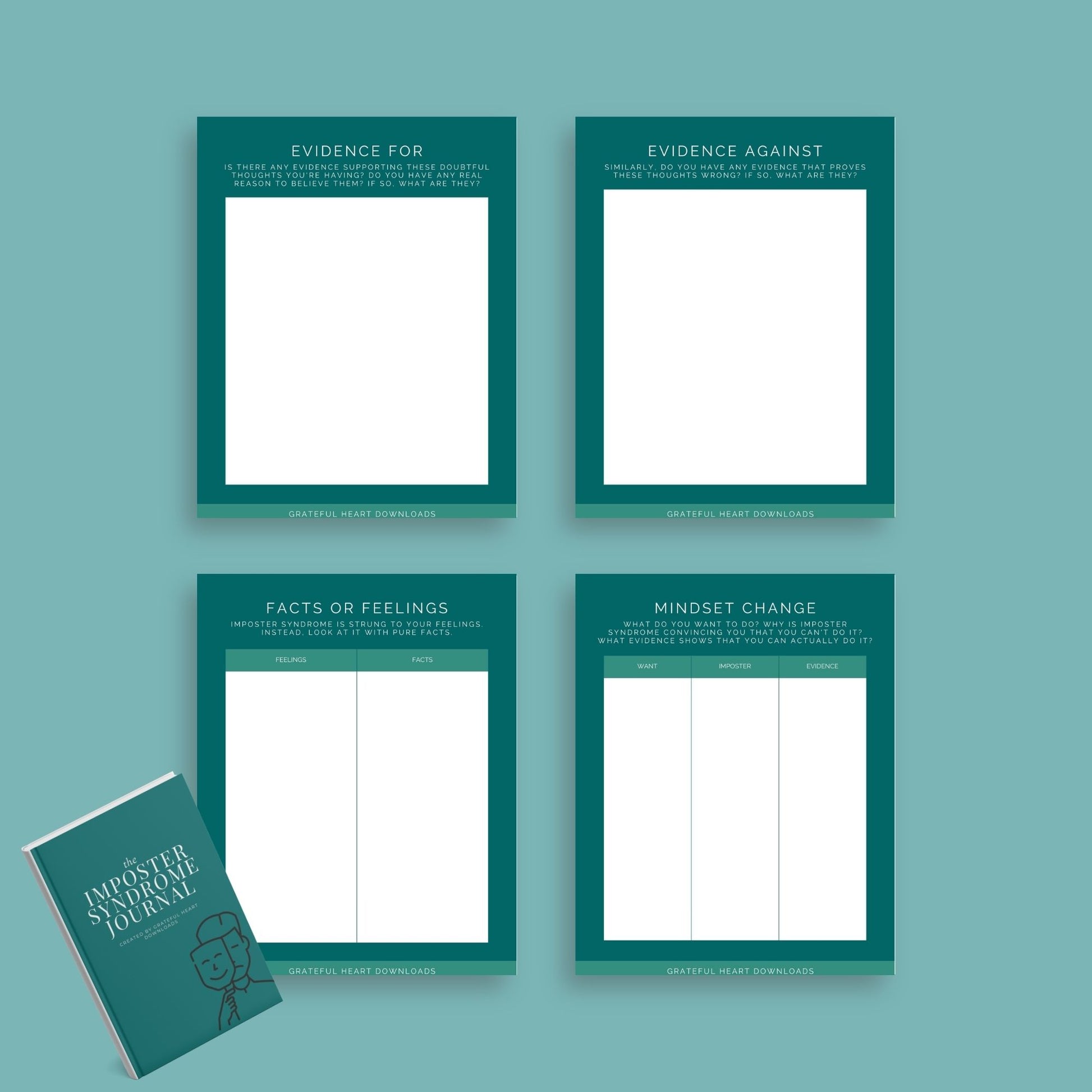 The Imposter Syndrome Journal – Overcome Self-Doubt & Build Confidence | Digital Download