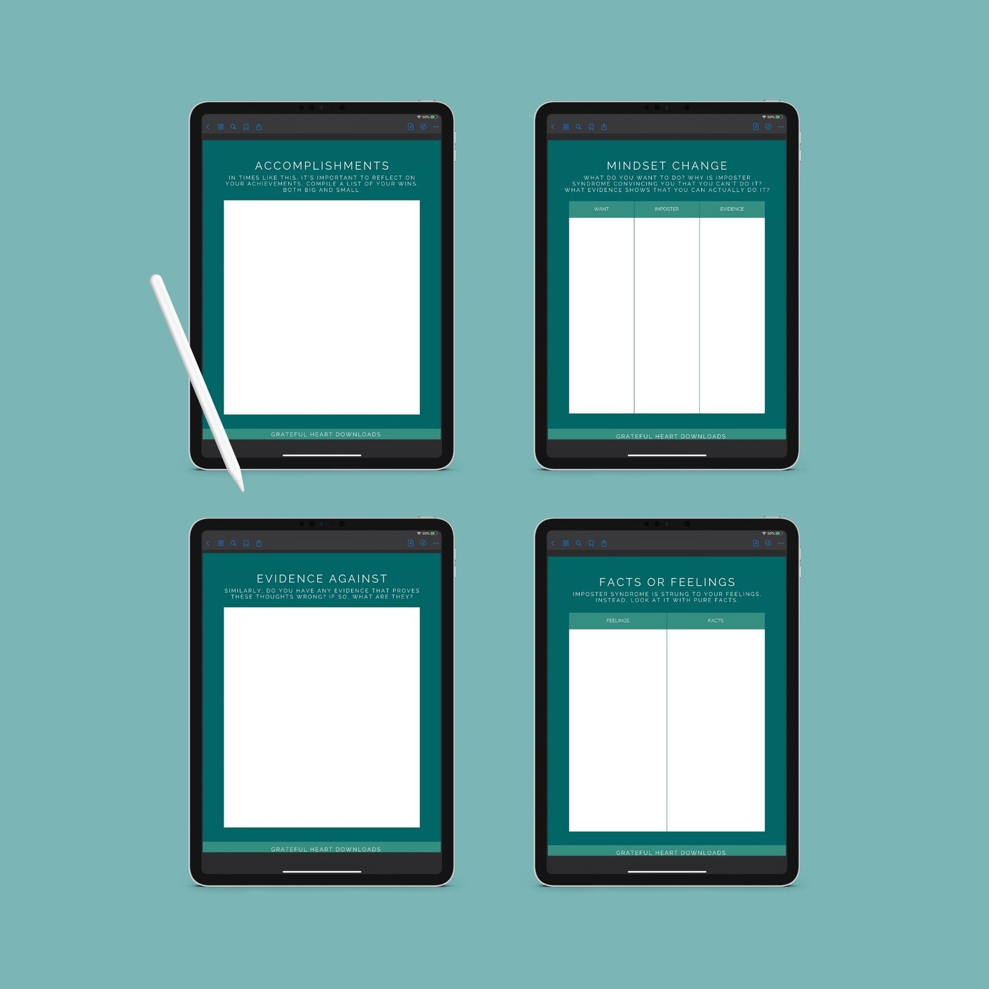 The Imposter Syndrome Journal – Overcome Self-Doubt & Build Confidence | Digital Download