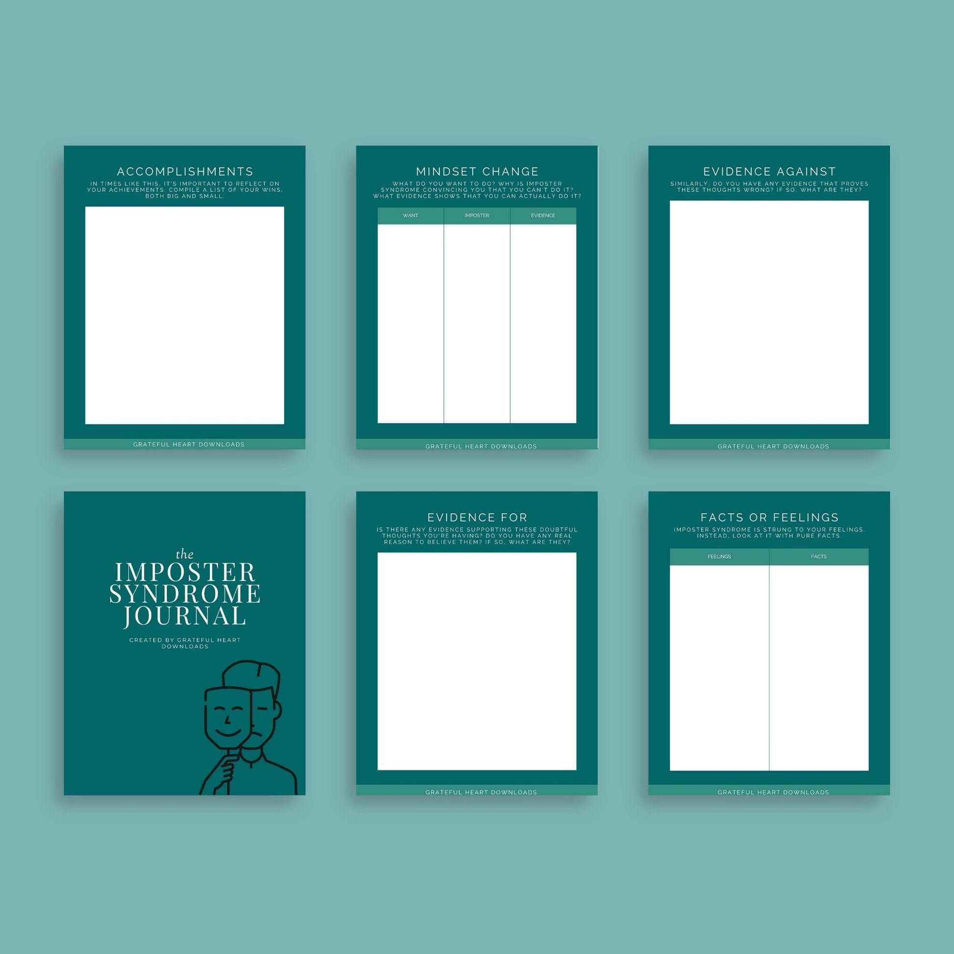The Imposter Syndrome Journal – Overcome Self-Doubt & Build Confidence | Digital Download