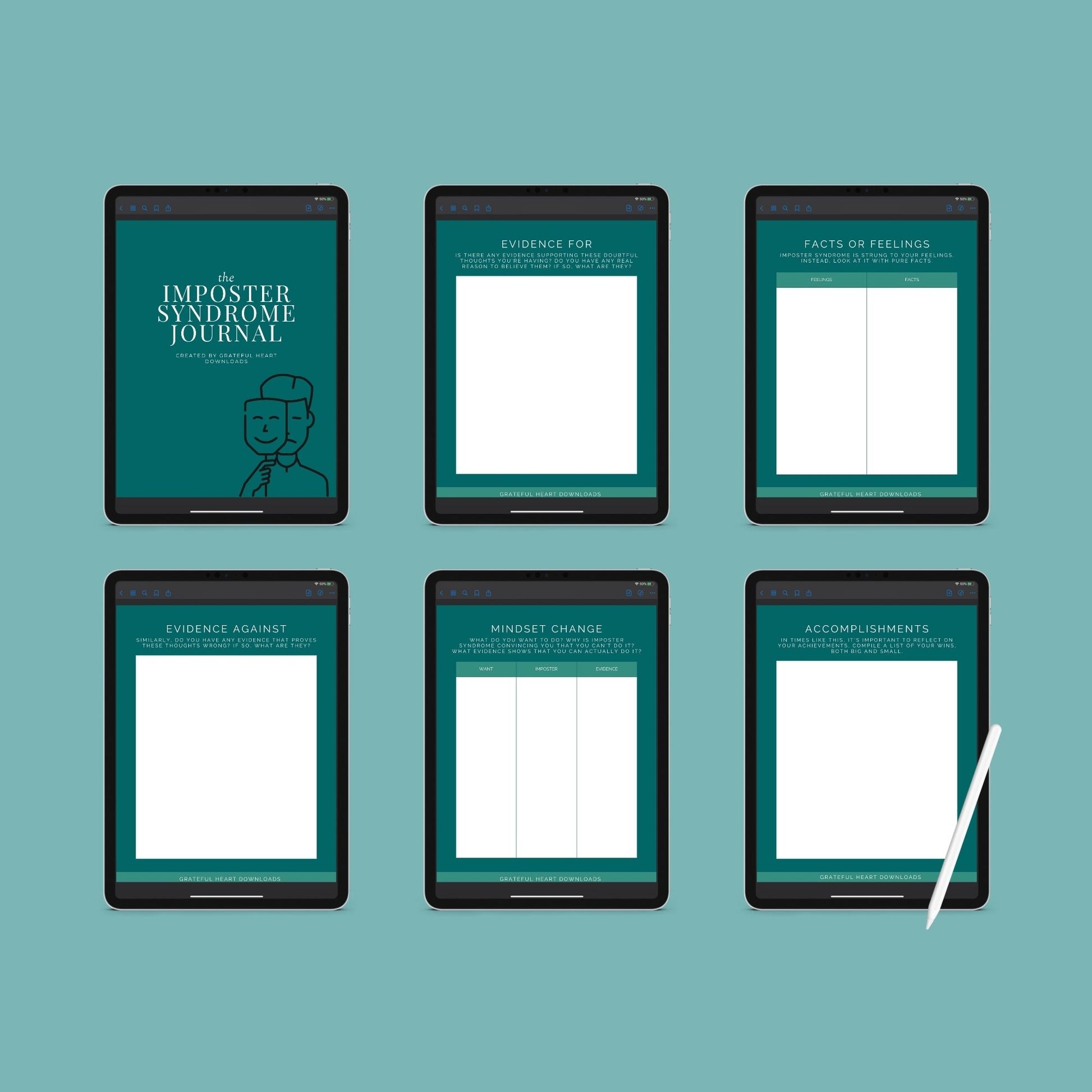 The Imposter Syndrome Journal – Overcome Self-Doubt & Build Confidence | Digital Download