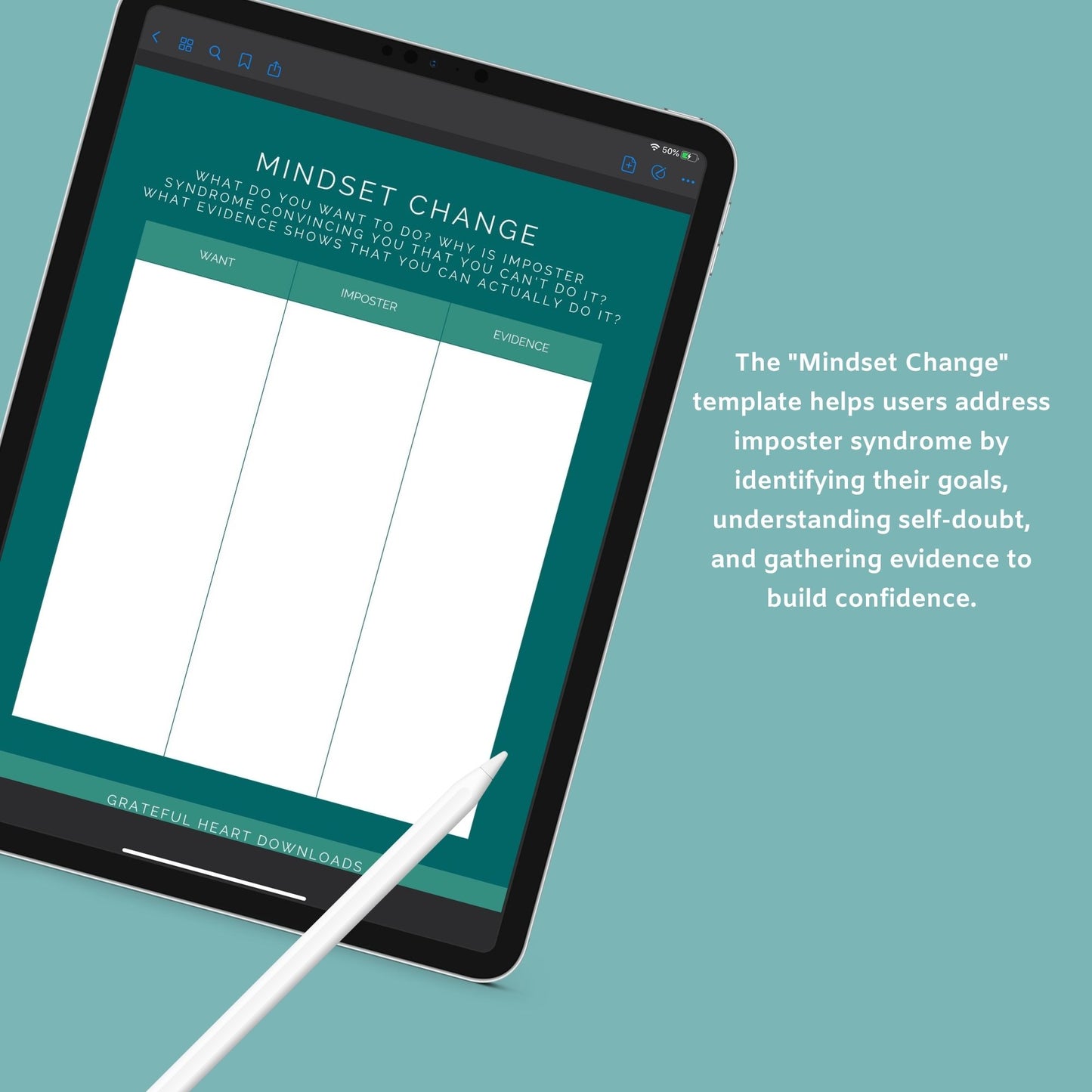 The Imposter Syndrome Journal – Overcome Self-Doubt & Build Confidence | Digital Download