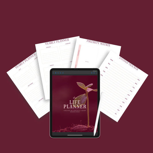 The Life Planner – Ultimate Digital Planner for Goals, Productivity, Budget & Wellness | Printable PDF