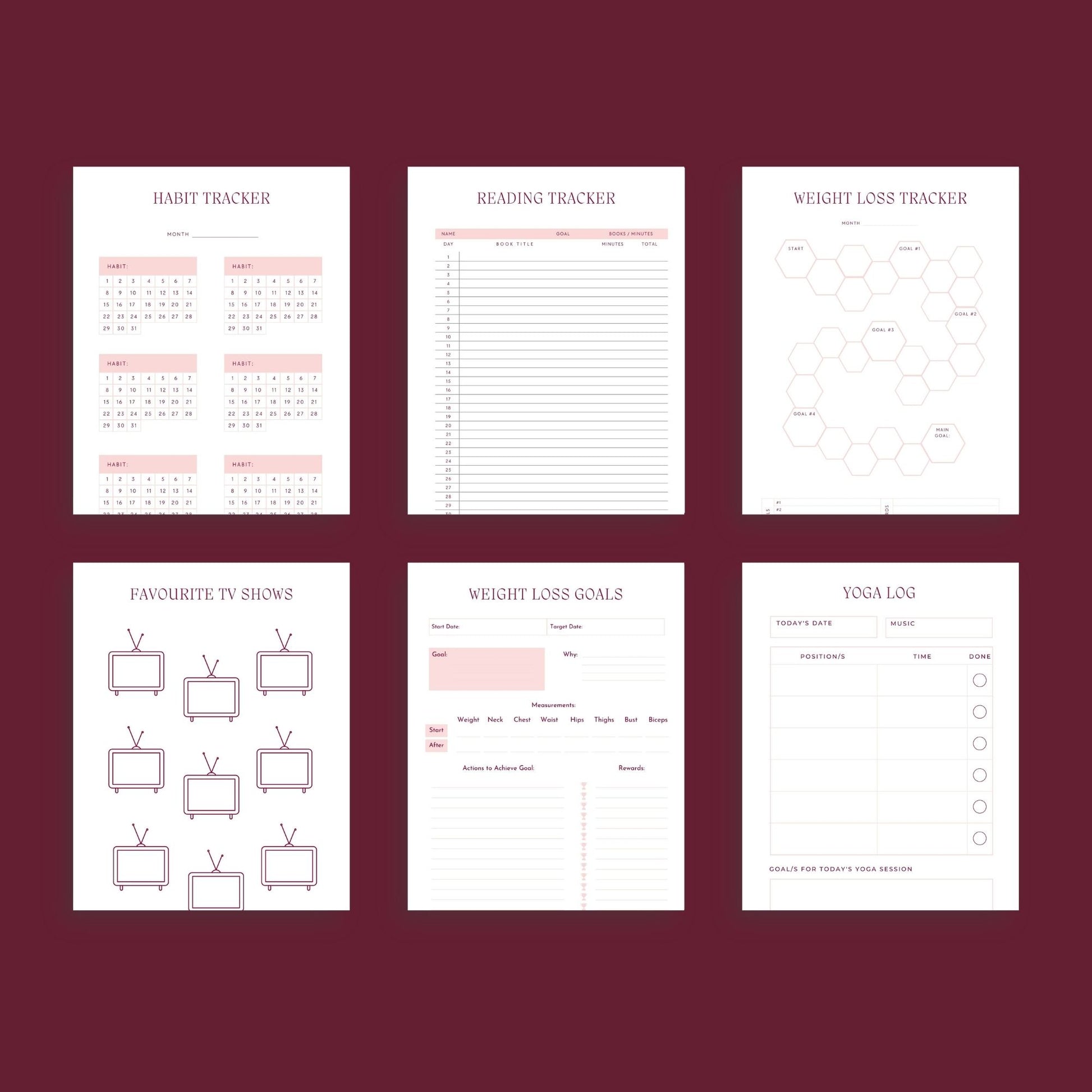 The Life Planner – Ultimate Digital Planner for Goals, Productivity, Budget & Wellness | Printable PDF